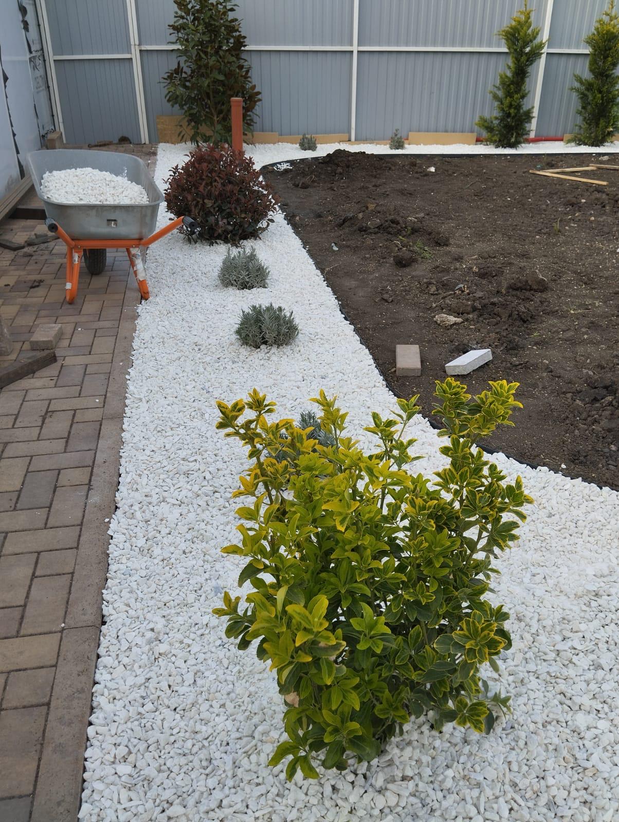 Посадочные зоны с белой отсыпкой